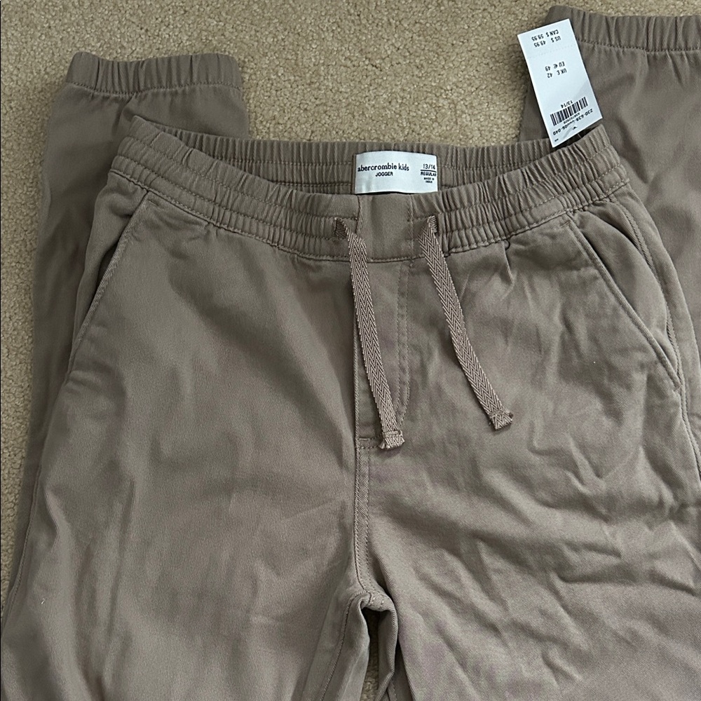 Abercrombie Kids Beige Jogger Pants